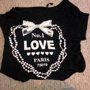 Black graphic t-shirt size small